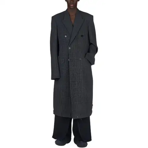 Balenciaga FW23 Coat, Regular Fit Men's Gray