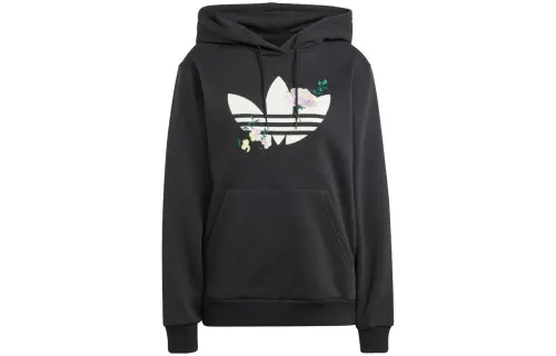 Adidas Originals Sweatshirts Women's Black Hooded Moderate Regular