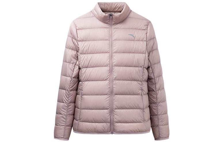 ANTA Down Jackets Women's Pink Stand Collar Thickened Down Jacket