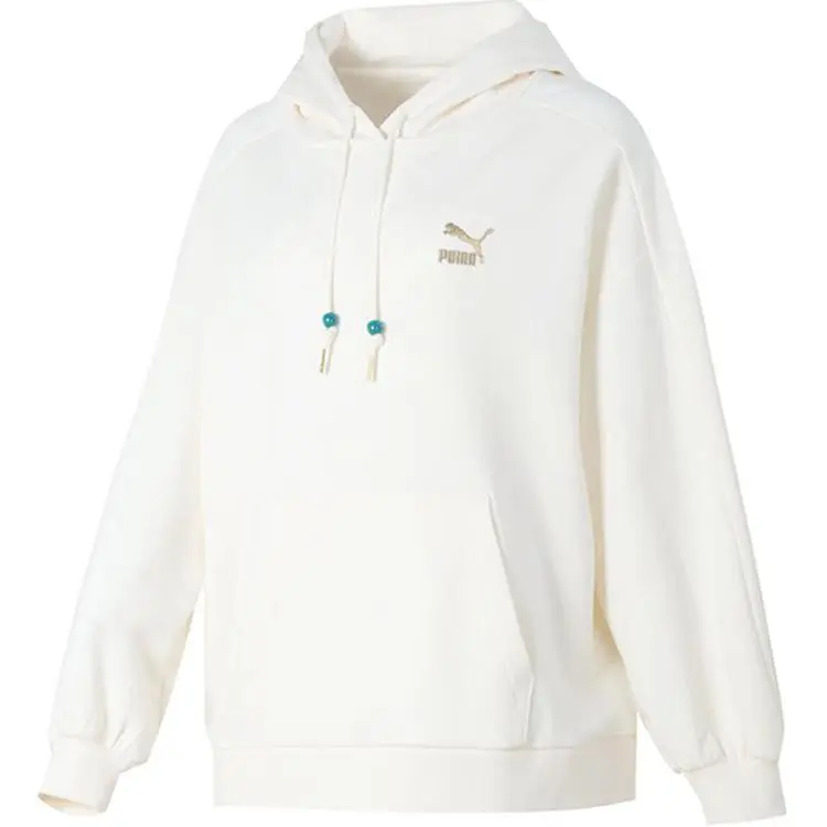 PUMA Sweatshirts Women's White Hooded (Non-detachable) Moderate