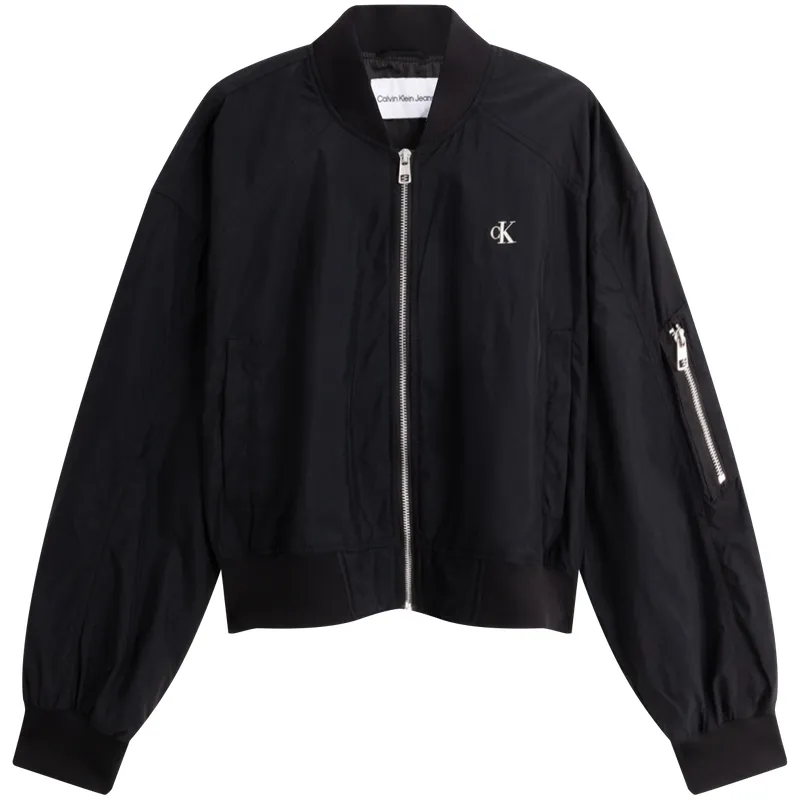 Calvin Klein Jackets Women's Baseball Collar Moderate Pilot