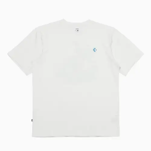 Converse T Shirts Men's White Crew Neck Moderate