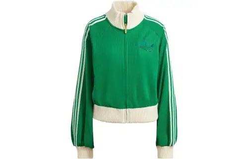 adidas originals Women's Adicolor 70s Blouson Track Top Green