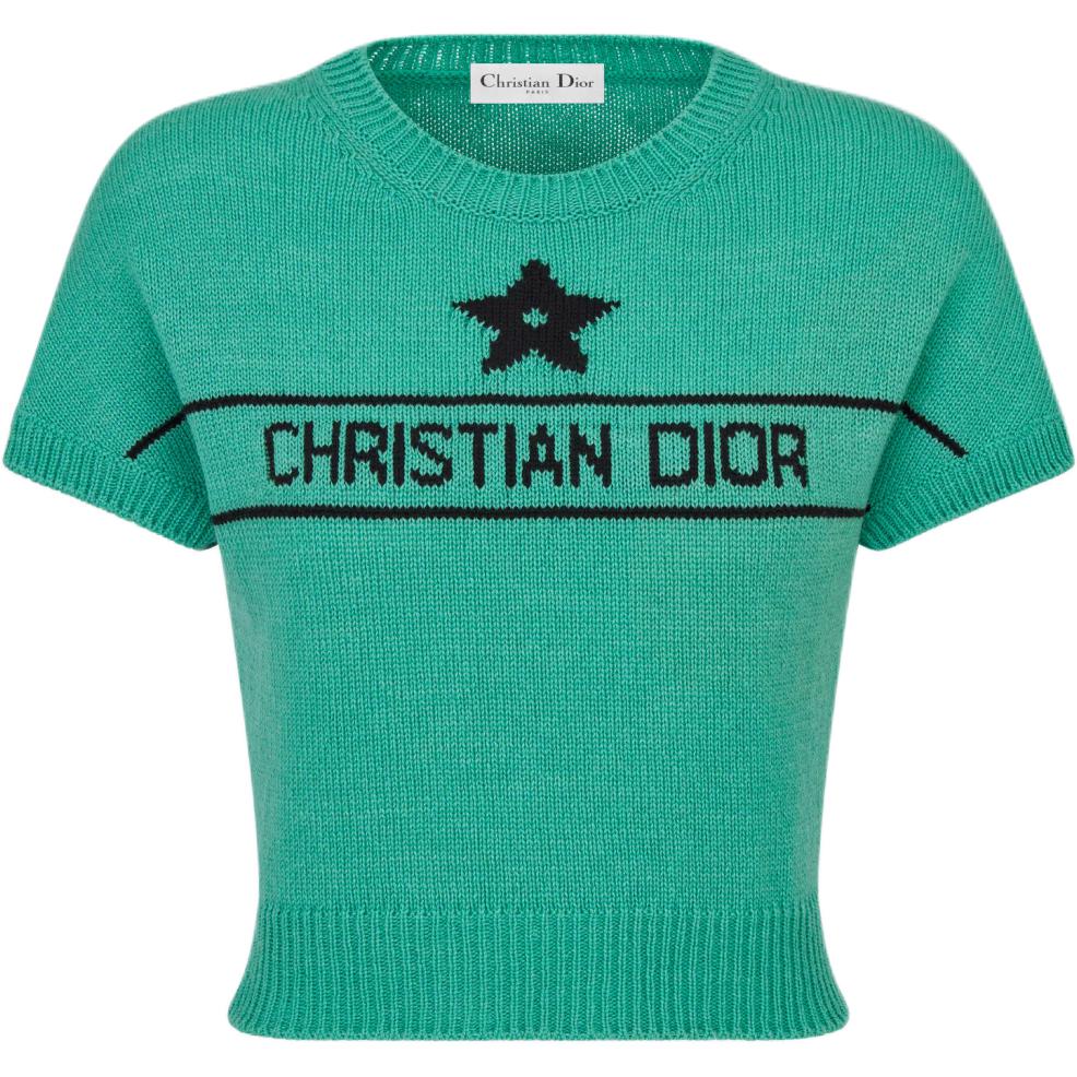 DIOR Dioriviera SS24 Cashmere Sweater Women's Sea Blue
