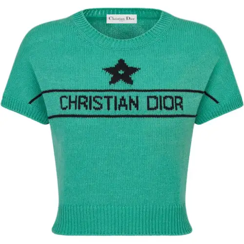 DIOR Dioriviera SS24 Cashmere Sweater Women's Sea Blue