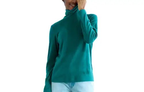 UNIQLO Knitwear Women's Grass Green Turtleneck Moderate Other