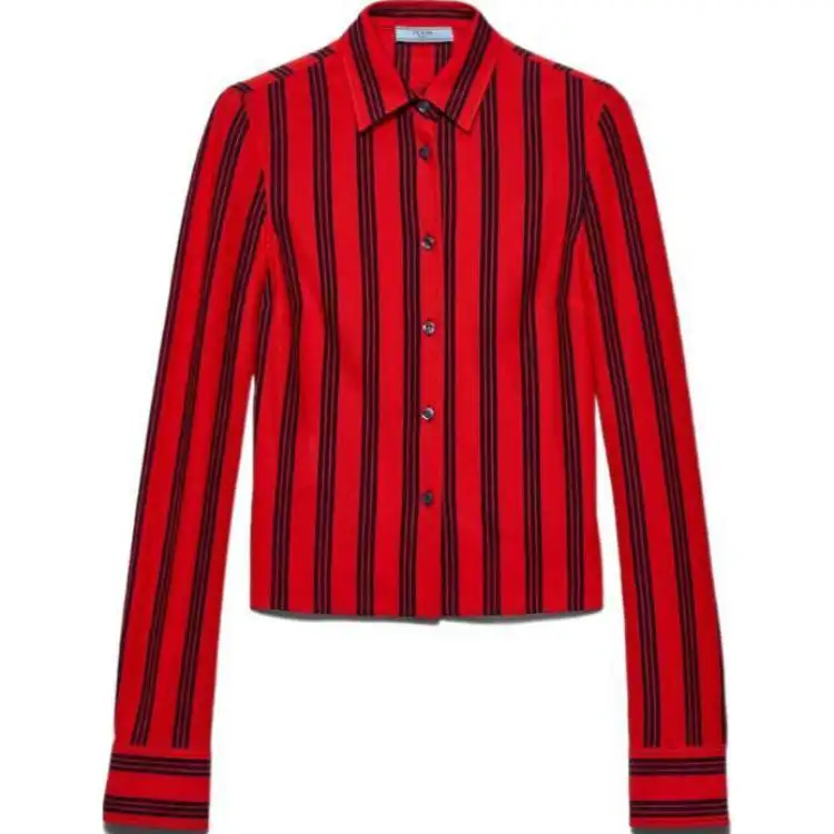 PRADA Striped Piqué Shirt