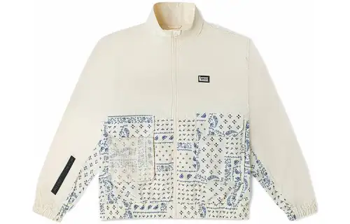 Vans Jackets Women's Vintage White Stand Collar Moderate Other