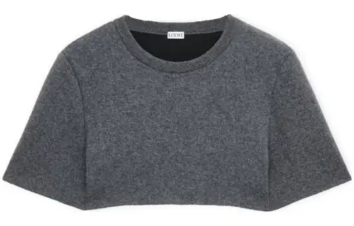 LOEWE Shirts Women's Dark Gray Crew Neck Moderate Other
