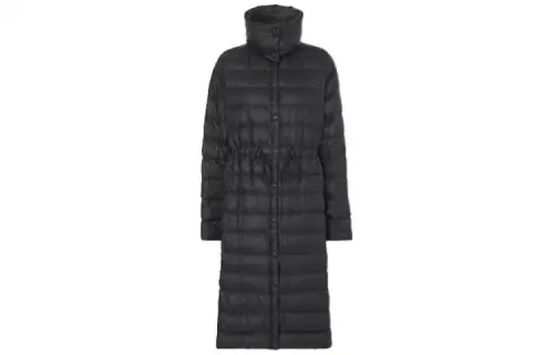 Burberry Shiny Detachable Hood Down Jacket Women's Black
