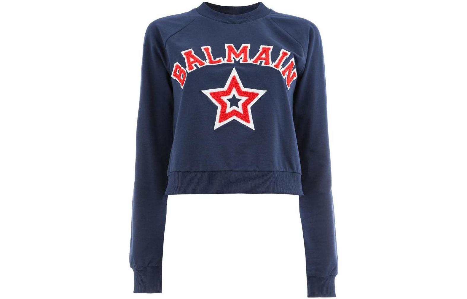 Женское худи BALMAIN BALMAIN (темно-синее)