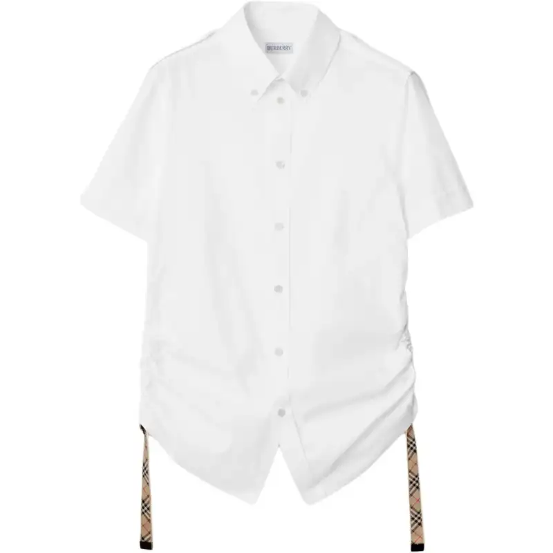 Burberry Shirts Women's White Lapel Moderate