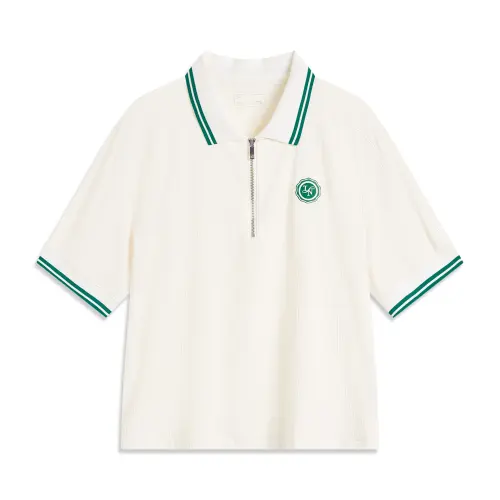 Li Ning Sports Life Collection Polo Shirt Women's Ivory
