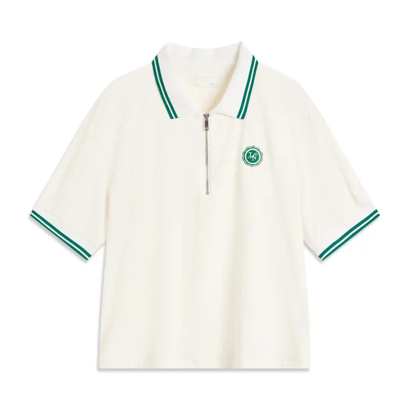 Li Ning Sports Life Collection Polo Shirt Women's Ivory