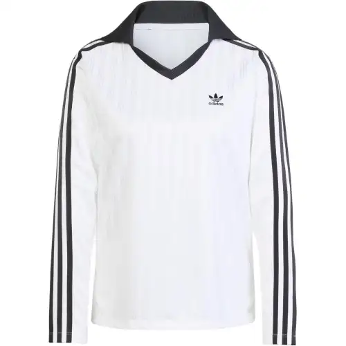 Adidas Originals ADICOLOR FOOTBALL JACQUARD Polo Shirt Women's White