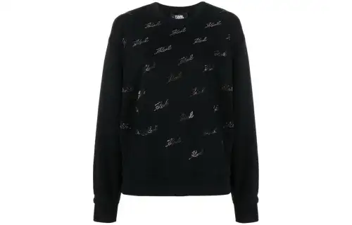 KARL LAGERFELD / Karl Lagerfeld Jeans Logo-embellished Cotton-blend Sweatshirt