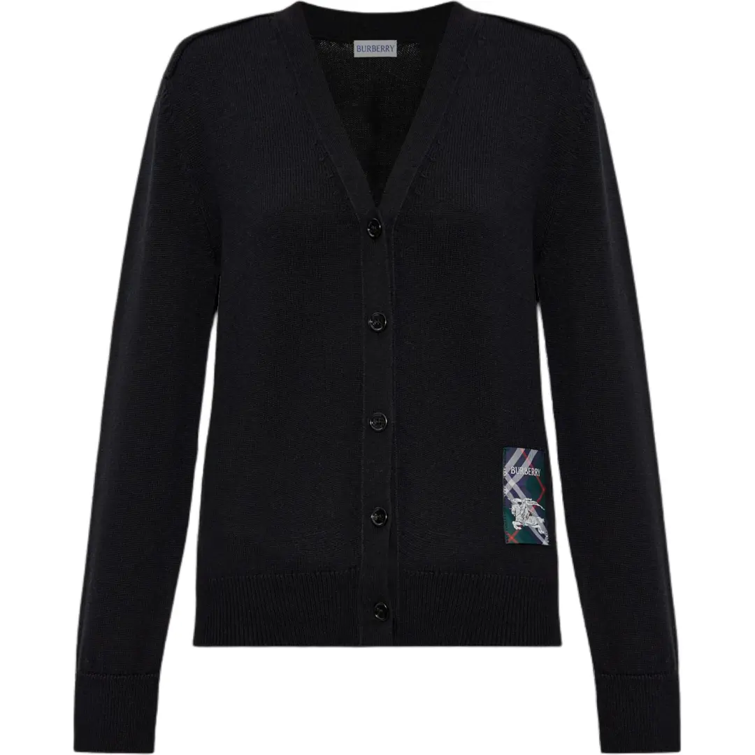 Burberry Wool V neck Cardigan