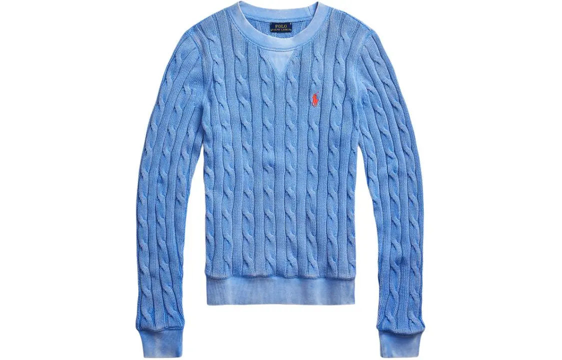 Polo Ralph Lauren Knitwear Loose Fit Women's Bright Blue