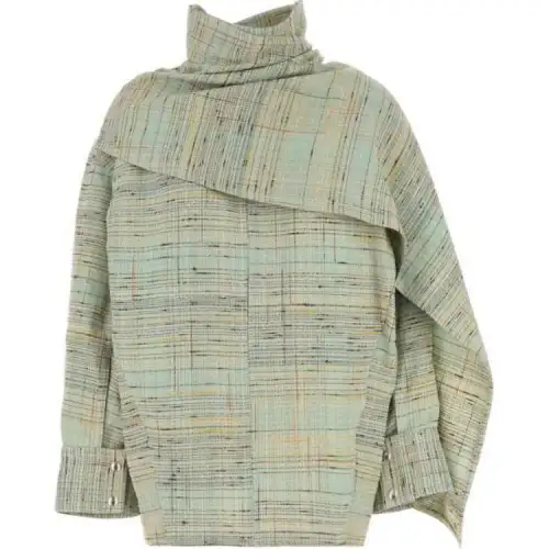 Bottega Veneta Draped Flamed Shirt