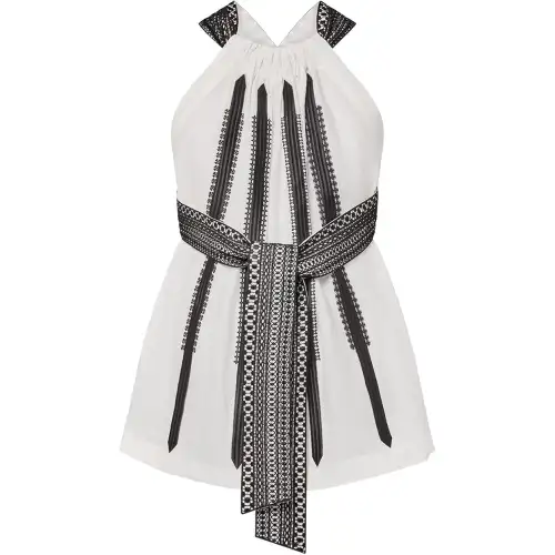 LOUIS VUITTON Lace Trim Halter Top