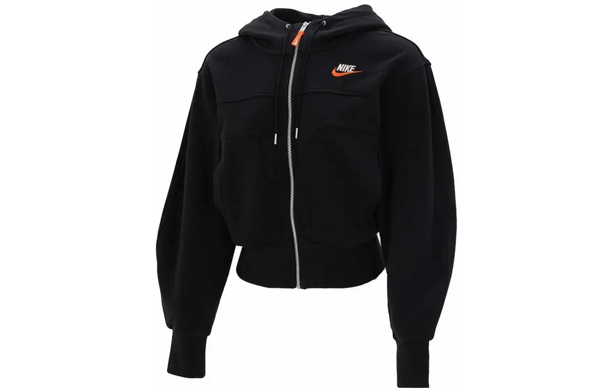 Nike Sportswear City Utility Women's Knit Hoodie Jacket Tops Black