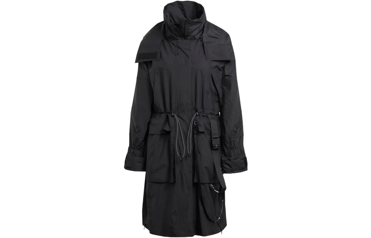 Adidas Jackets Women's Black Stand Collar Moderate Workwear