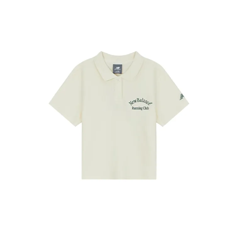 New Balance Polo Shirt Women's Ivory White