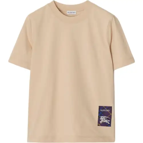 Burberry check-label cotton T-shirt