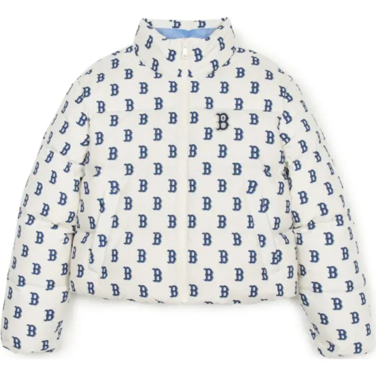 MLB Boston Red Sox Down Jacket Women's Gray White