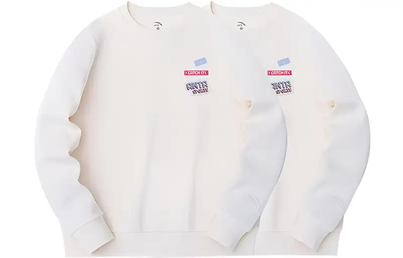 Anta Sports Life Collection Sweatshirt Women's 2 Pack Corn White