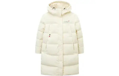 ANTA Variety Training Collection Down Jackets Women's Cloud Tidal White Hooded Moderate Other