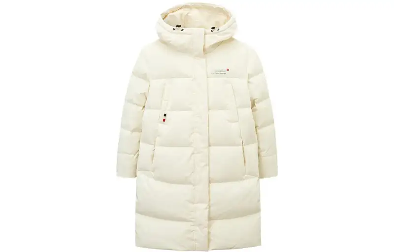 ANTA Variety Training Collection Down Jackets Women's Cloud Tidal White Hooded Moderate Other