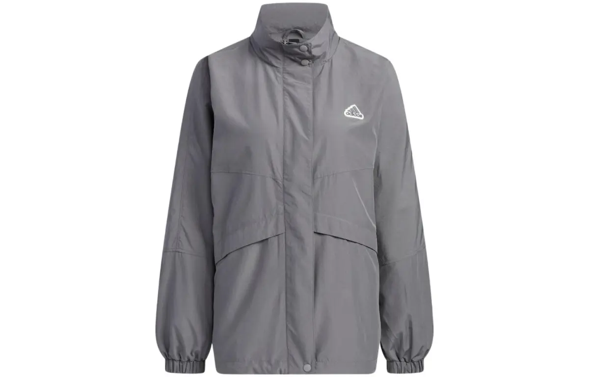 Adidas Jackets Women's Gray Lapel Moderate Other