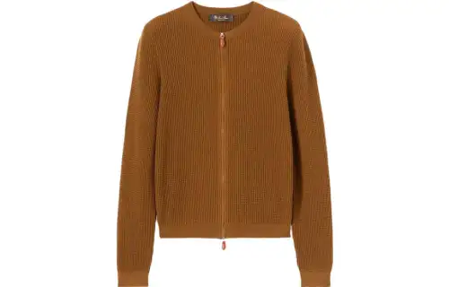 Loro Piana Jackets Women's Brown Crew Neck Moderate Other