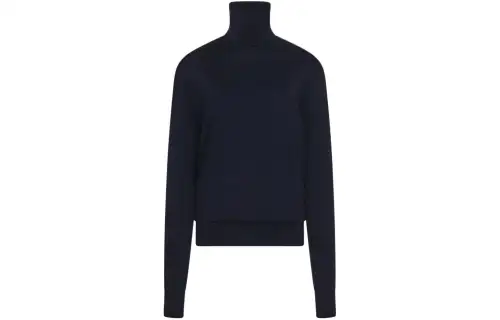 THE ROW Knitwear Women's Blue Turtleneck Moderate Other