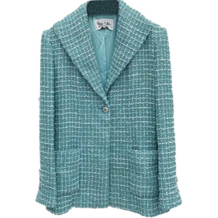 CHANEL SS23 Business Suit Coat Women's Blue