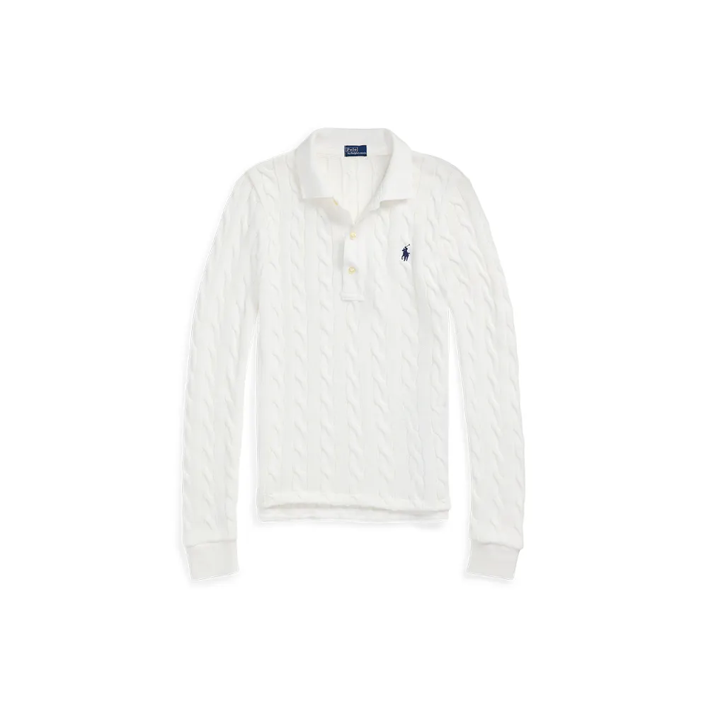 Polo Ralph Lauren cable-knit polo top