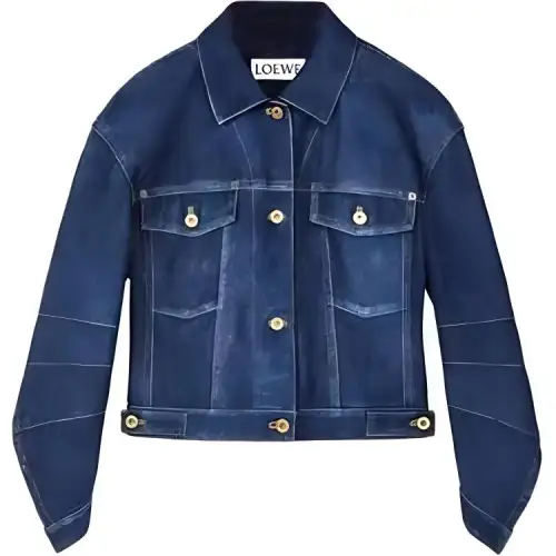LOEWE Jackets Women's Blue Lapel Moderate Other