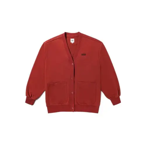 Vans CARDIGAN Knitwear Women's Red