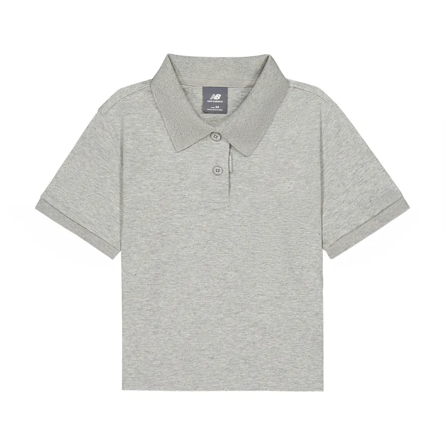 New Balance Polo Shirt Women's Medium Gray