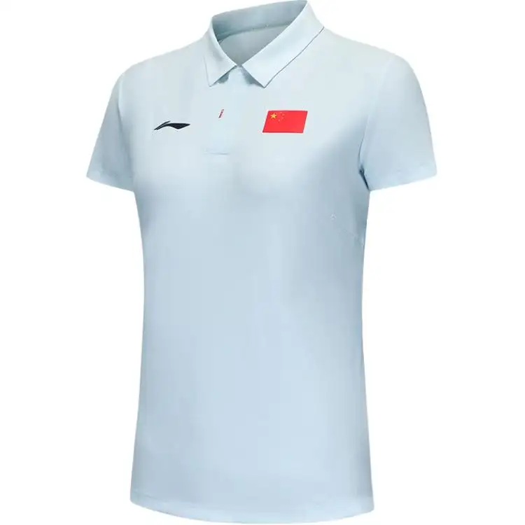 Li Ning Glory Series Polo Shirt Women's Folk Blue