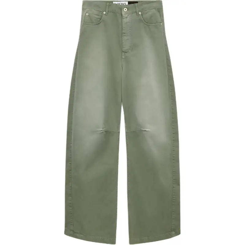 LOEWE Paula's Ibiza SS25 Jeans Men's Gray Green