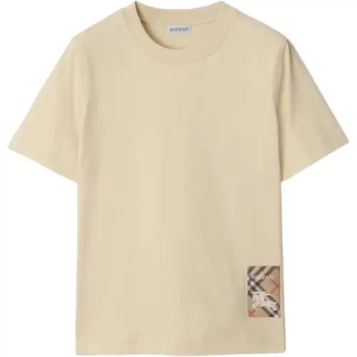 Burberry Vintage Check Patch Crewneck T-Shirt