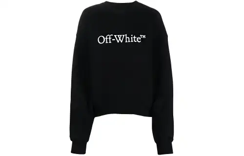OFF-WHITE Bookish logo-print cotton sweatshirt