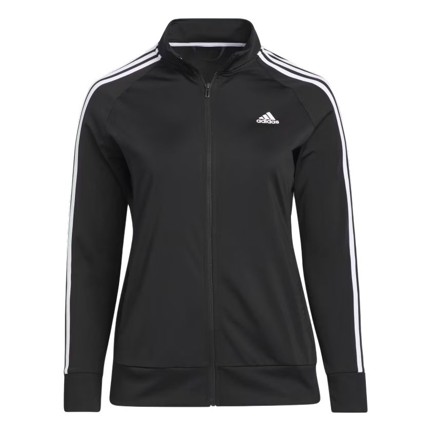 Adidas Free Shipping With AdiClub Essentials Warm Up Tricot Slim 3 Stripes Track Jacket Plus Size