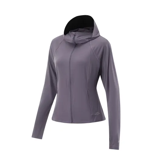Li Ning Smoothie Jackets & Coats Women's Crow Gray Purple
