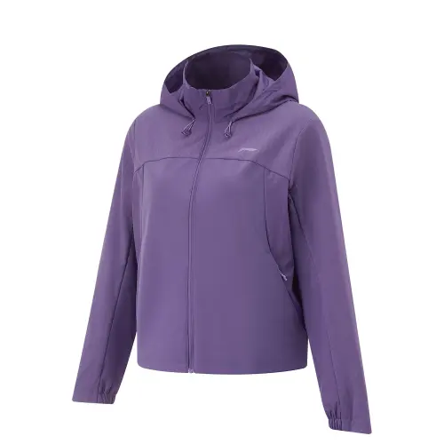 Li Ning Running Collection Solid Color Zippers Hooded Comfortable And Breathable Fleece Lined Thermal Loose Fit Sports