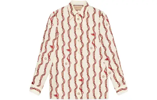 GUCCI Chinese New Year SS24 Shirt Women's Ivory White