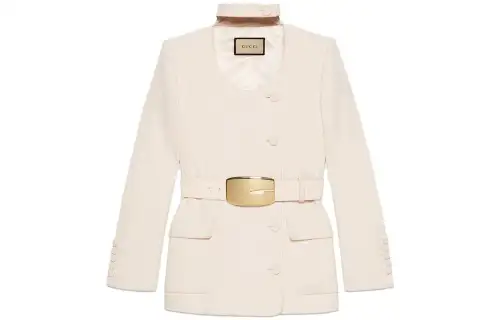 GUCCI SS23 Jacket Women's Ivory White