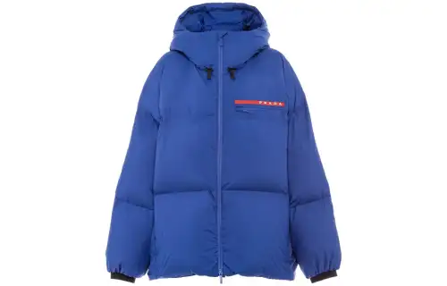 PRADA Re Nylon Down Jacket Women's Indigo